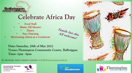 Celebrate Africa Day 28th May 2022