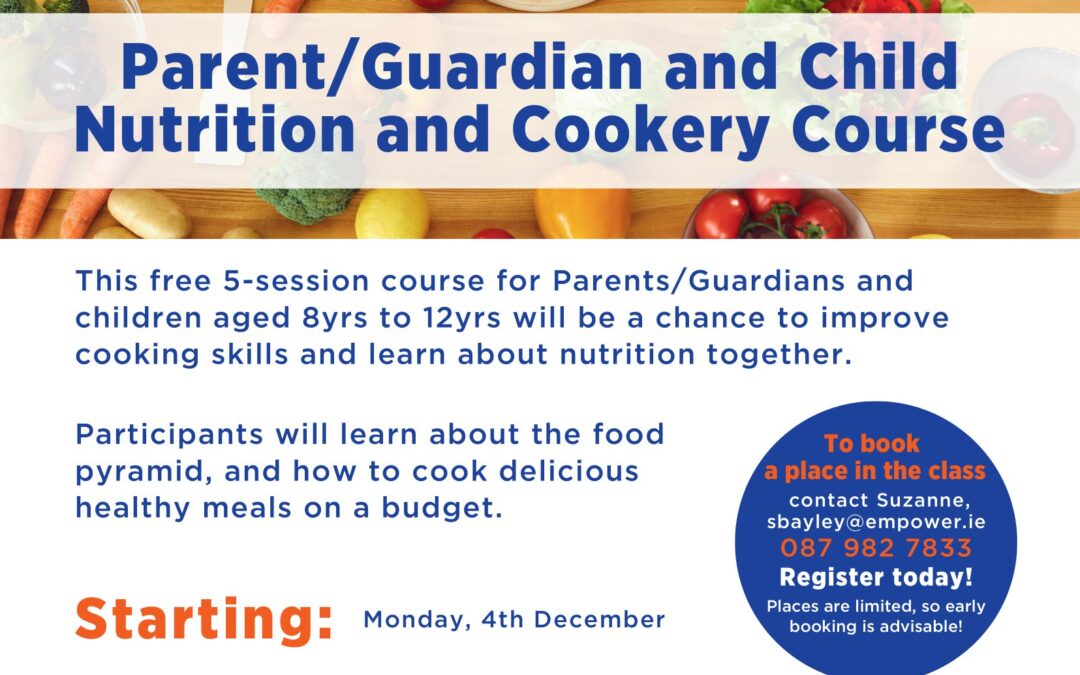 Parent and Child Nutrition and Cookery course