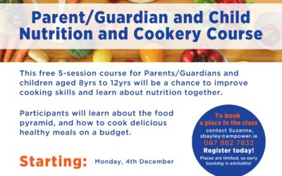 Parent and Child Nutrition and Cookery course